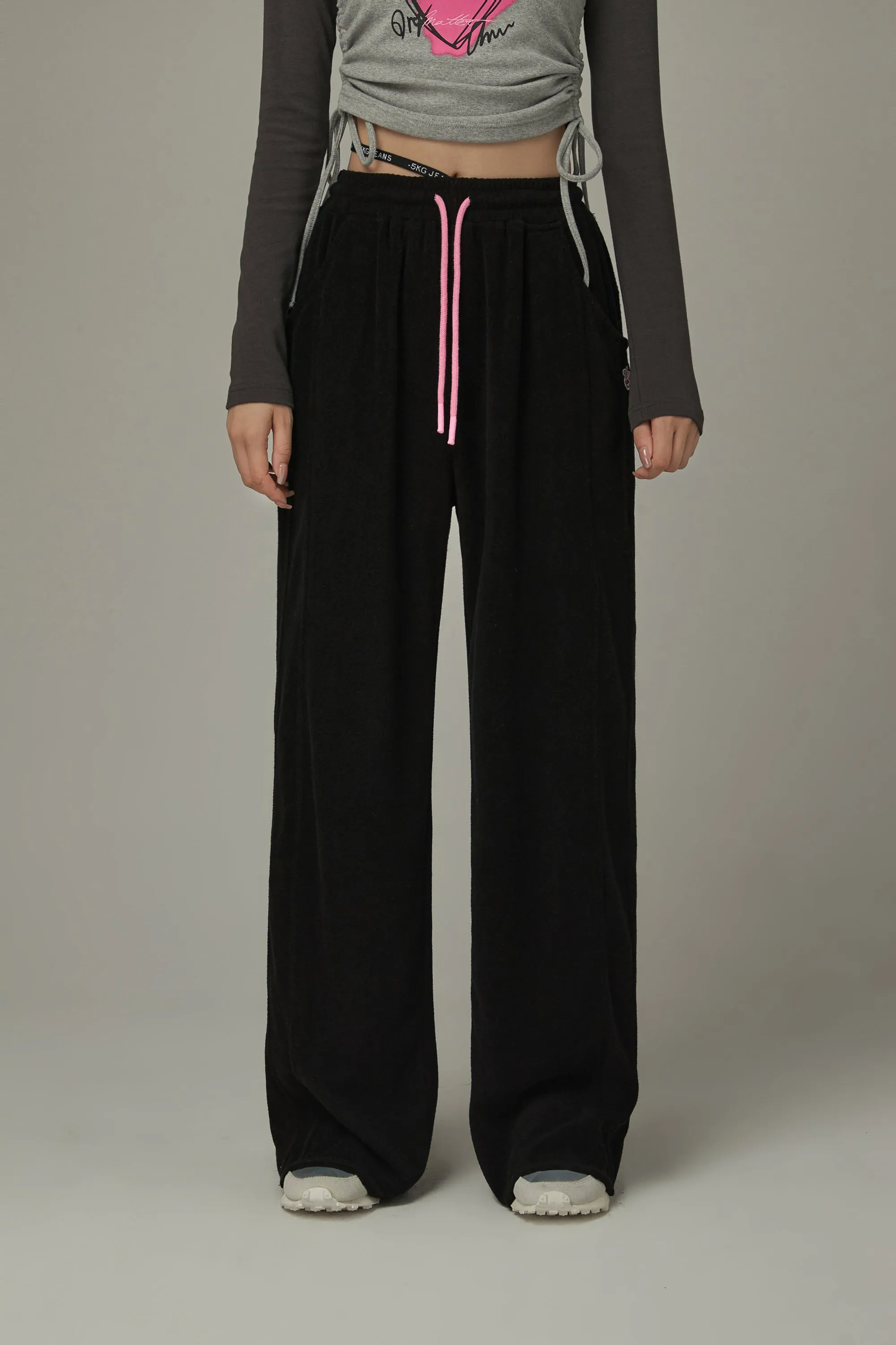 Elastic Casual Wide Pants