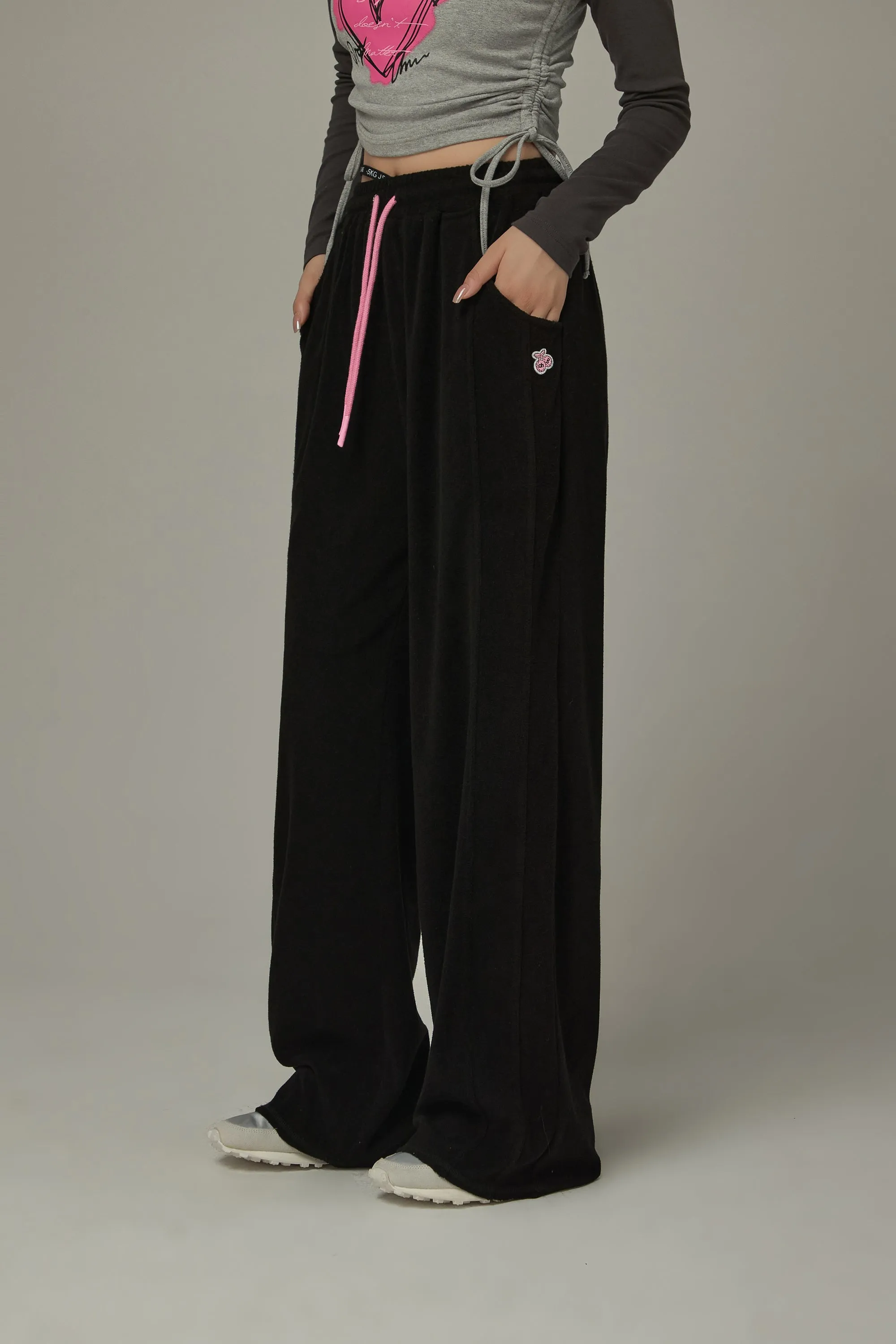 Elastic Casual Wide Pants