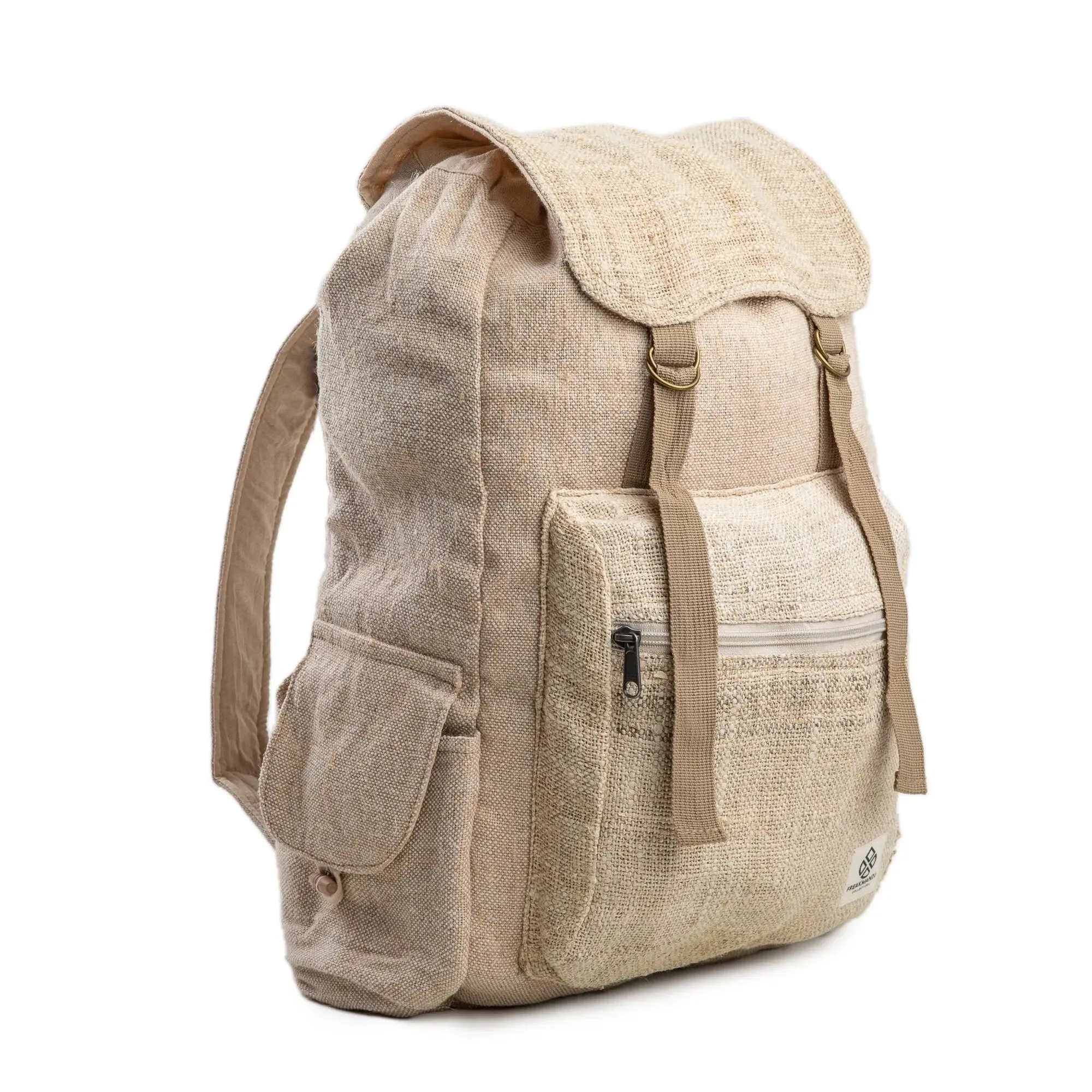 Fashionable Hemp Travel Gear- "Drawstring Hemp Backpack"