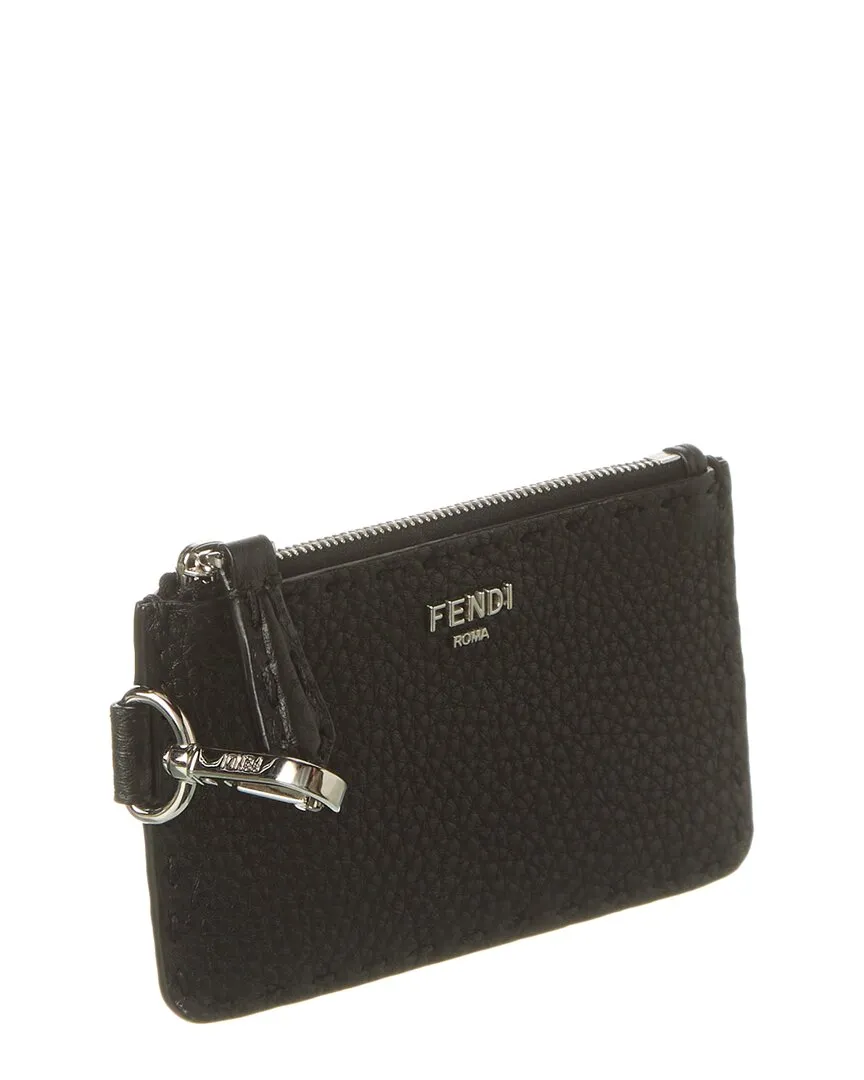 FENDI Selleria Leather Card Holder