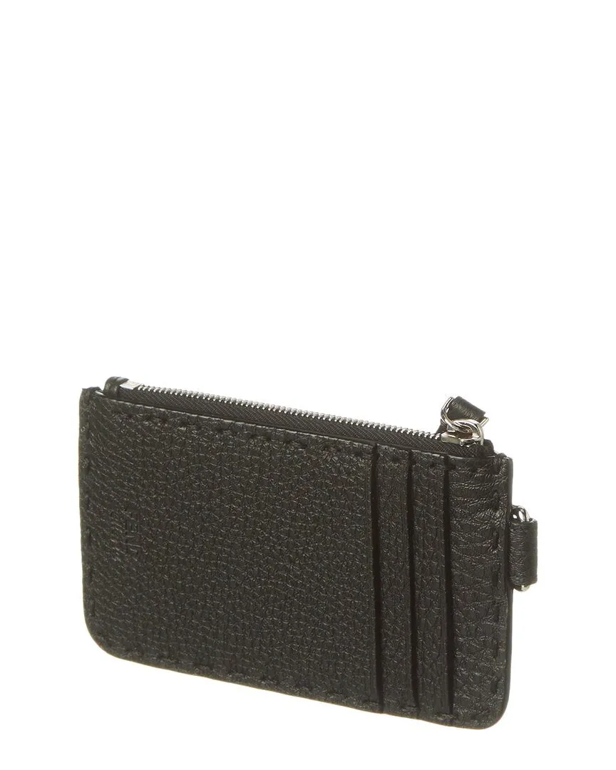 FENDI Selleria Leather Card Holder