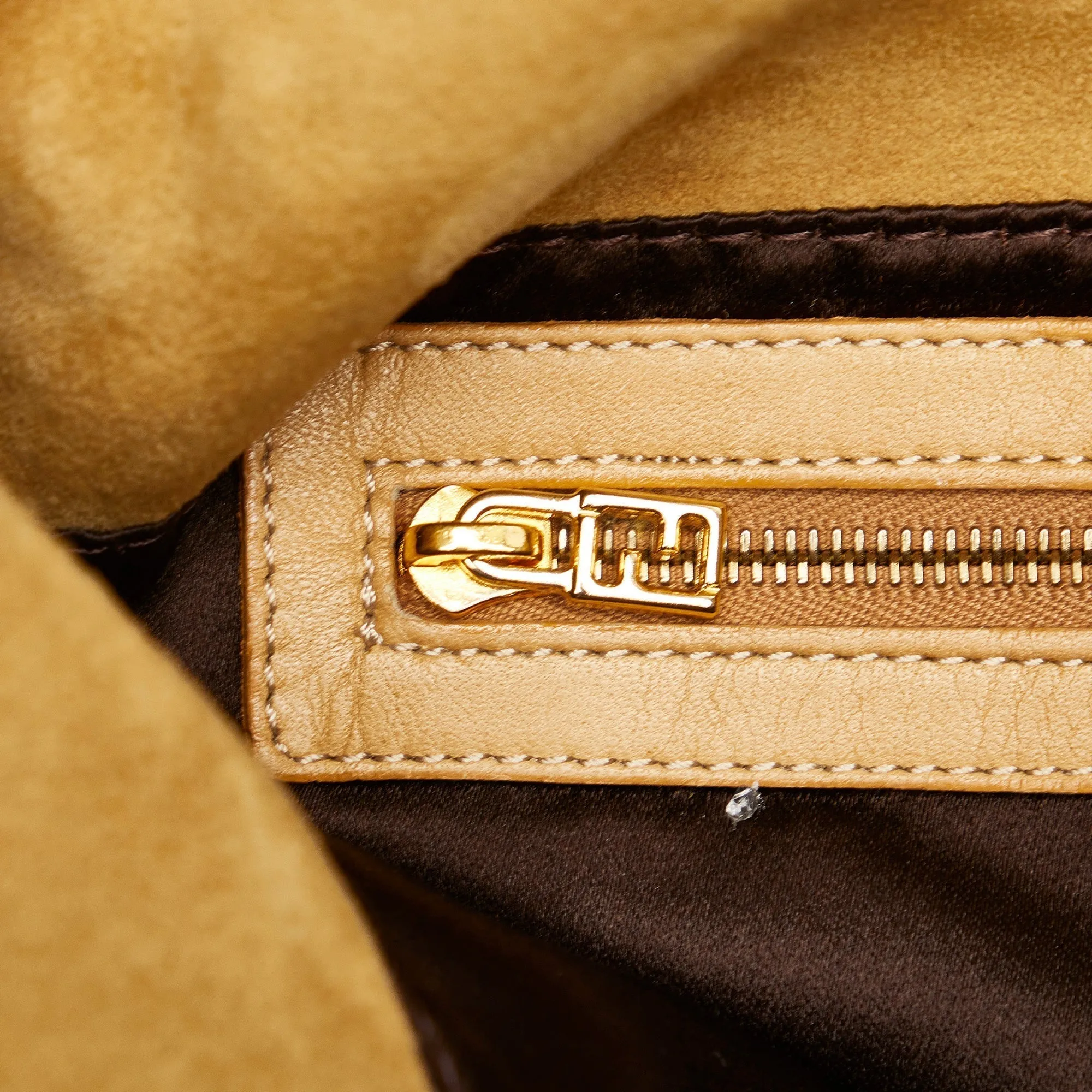 FENDI Suede Mamma Forever Shoulder Bag