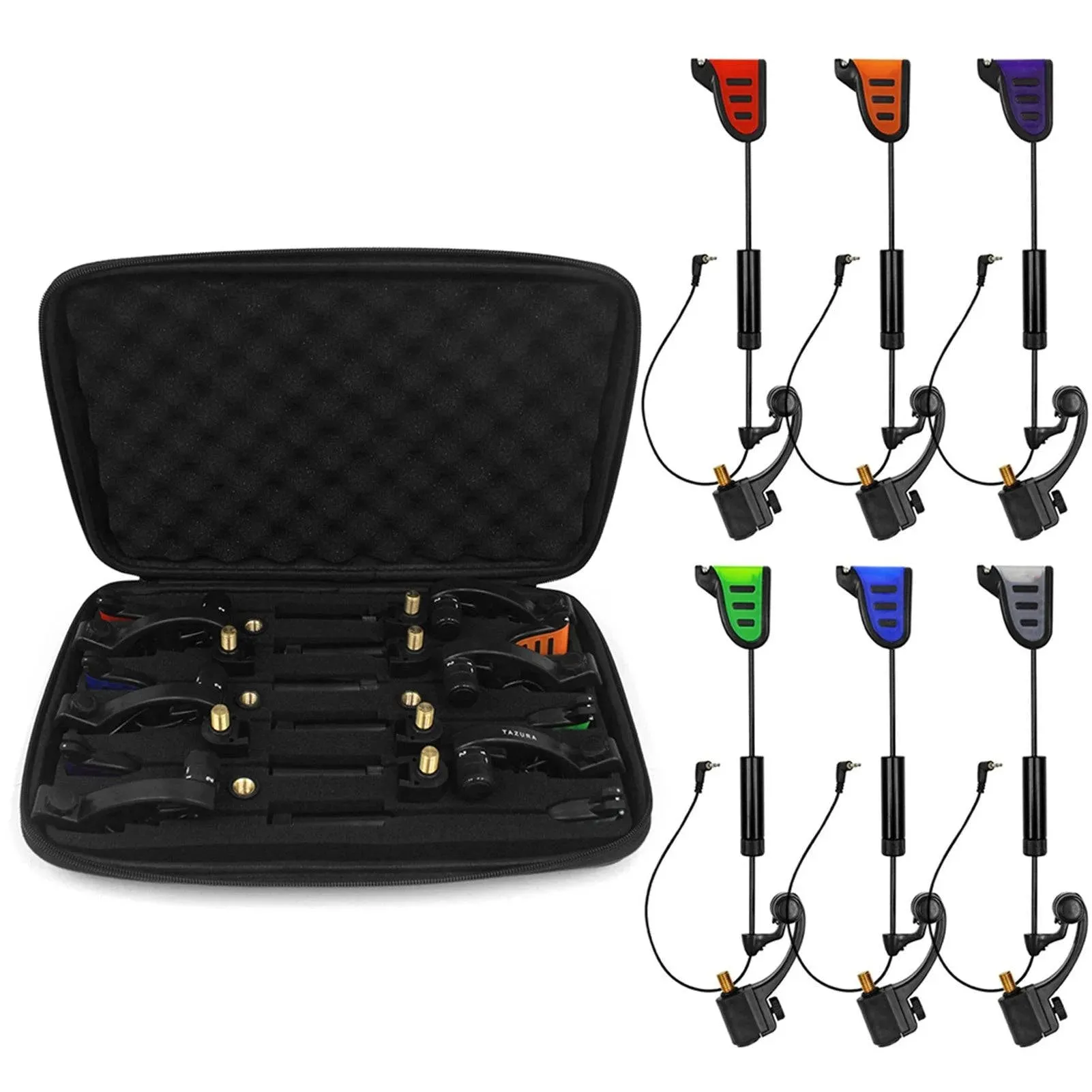 Fishing Swinger Set LED Bite Indicator Illuminated Swinger with Storage Case Fishing Tackle For Outdoor Fishing