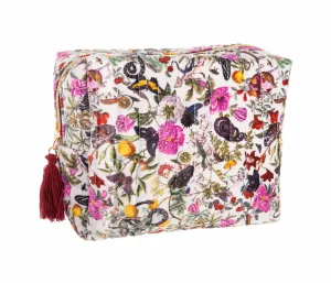 FLORAL ENGRAVINGS COSMETIC PURSE