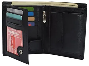 Genuine Leather RFID Signal Blocking Wallets For Men - Large Capacity - Hipster Bifold Multi Credit Card Holder