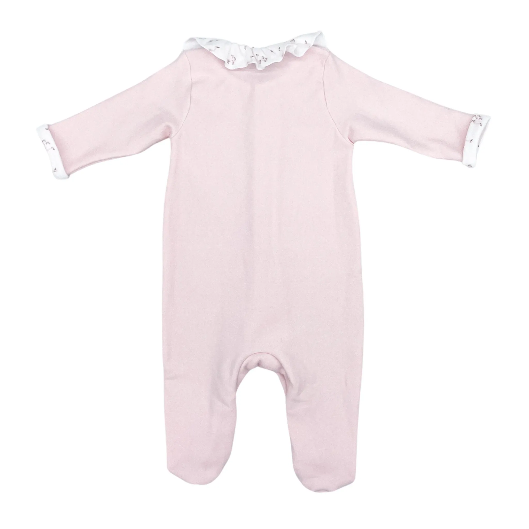 Girls Cotton Fleece Footie