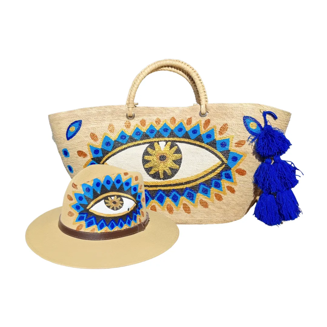 Goddess of the Earth - Evil Eye Beach Bag