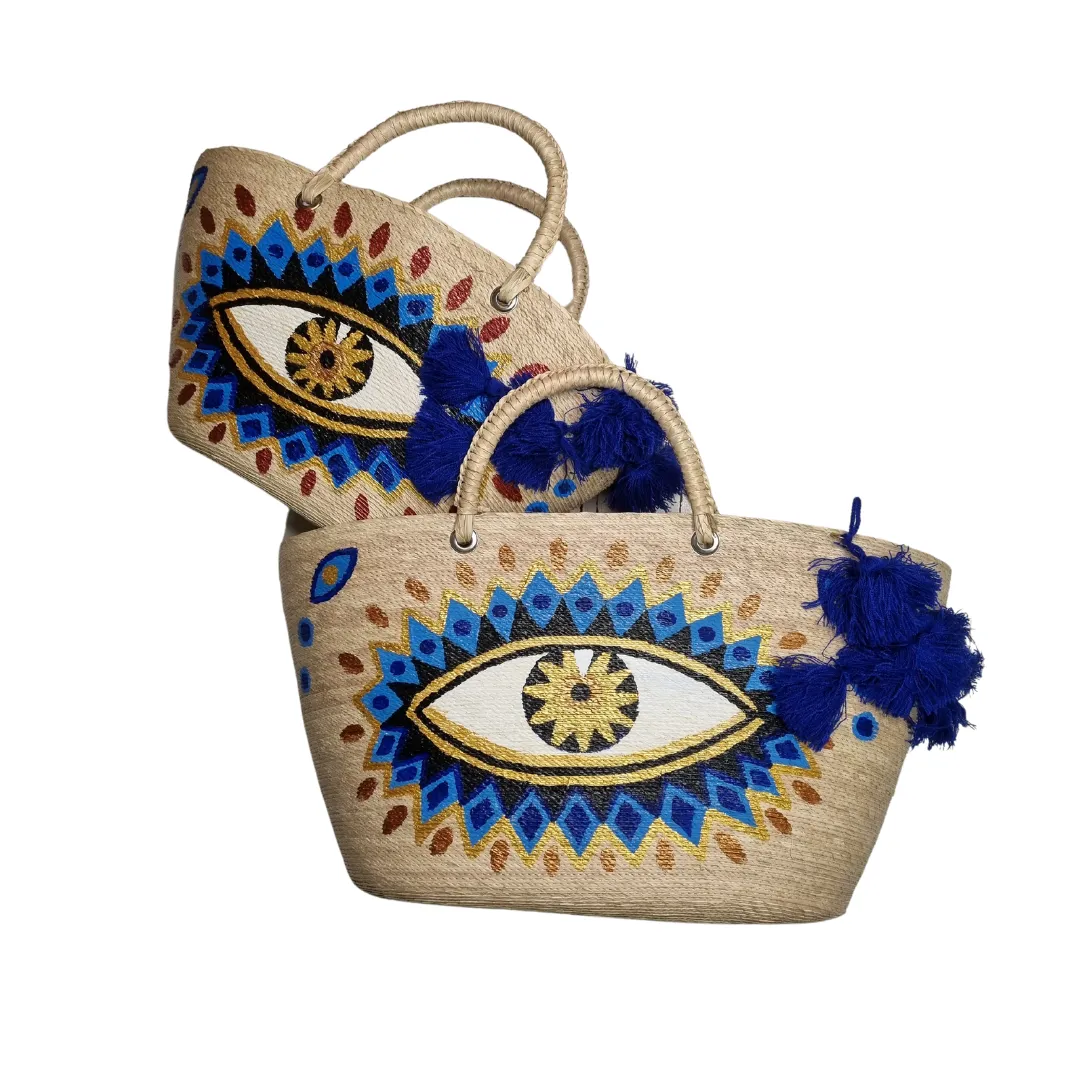 Goddess of the Earth - Evil Eye Beach Bag