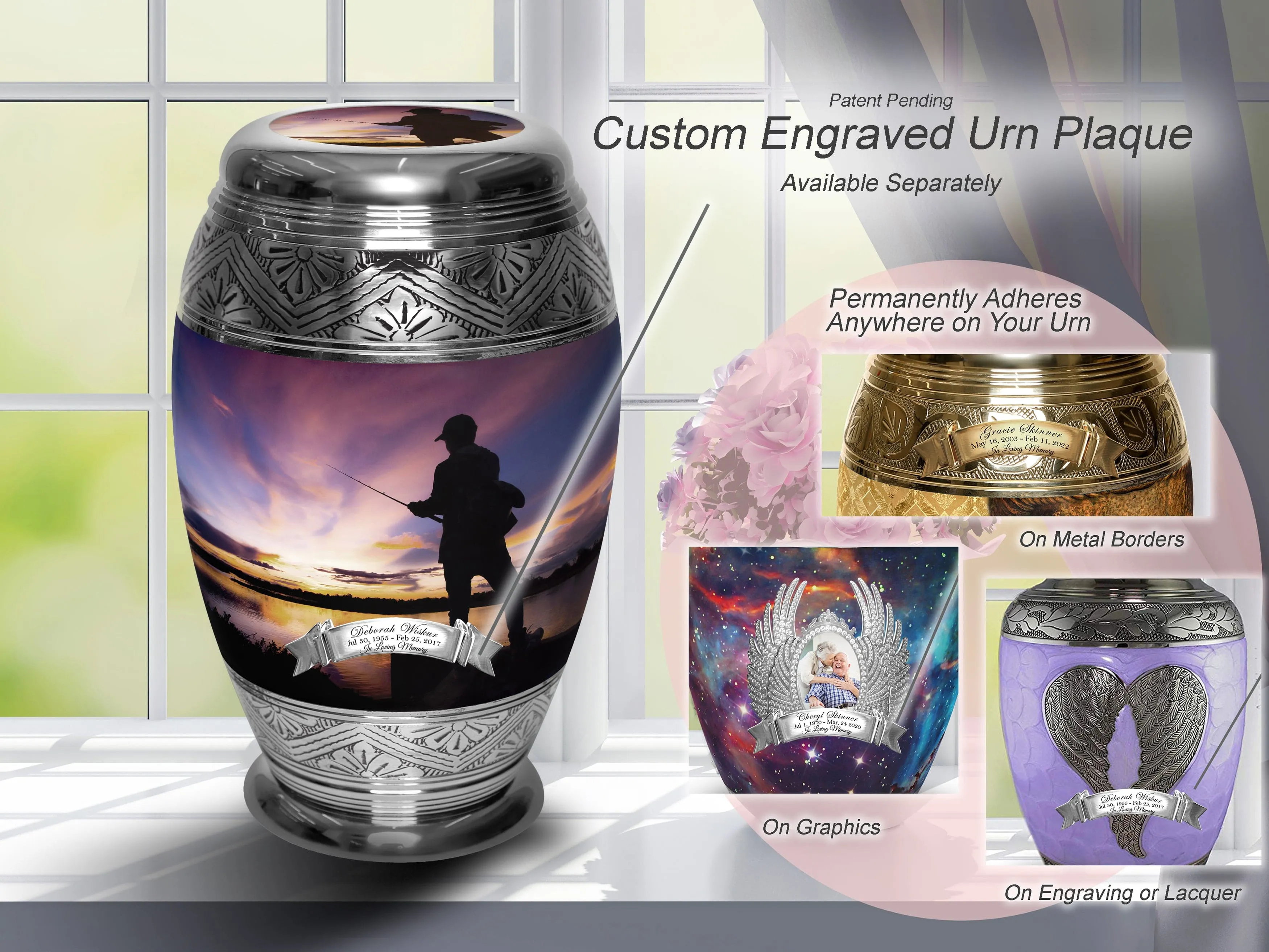 Gone Fishing Cremation Urns