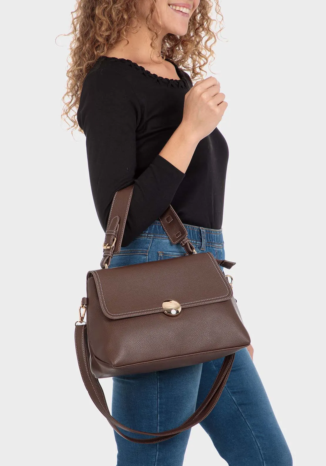 Hand Bag - Brown