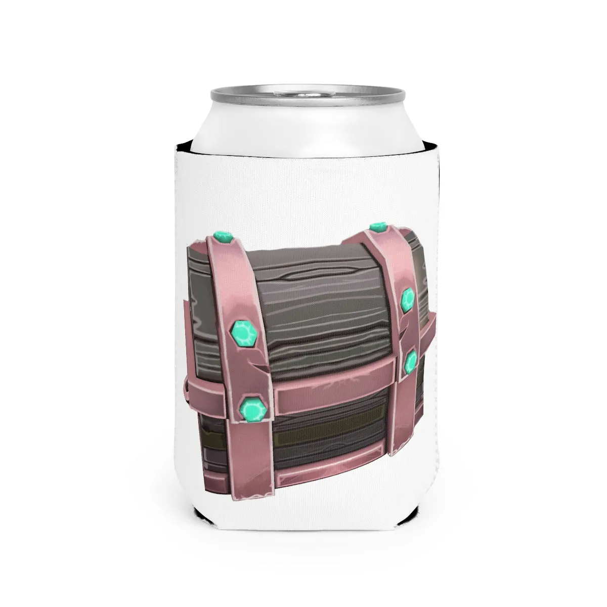 Hand-Painted Chest Can Cooler Sleeve