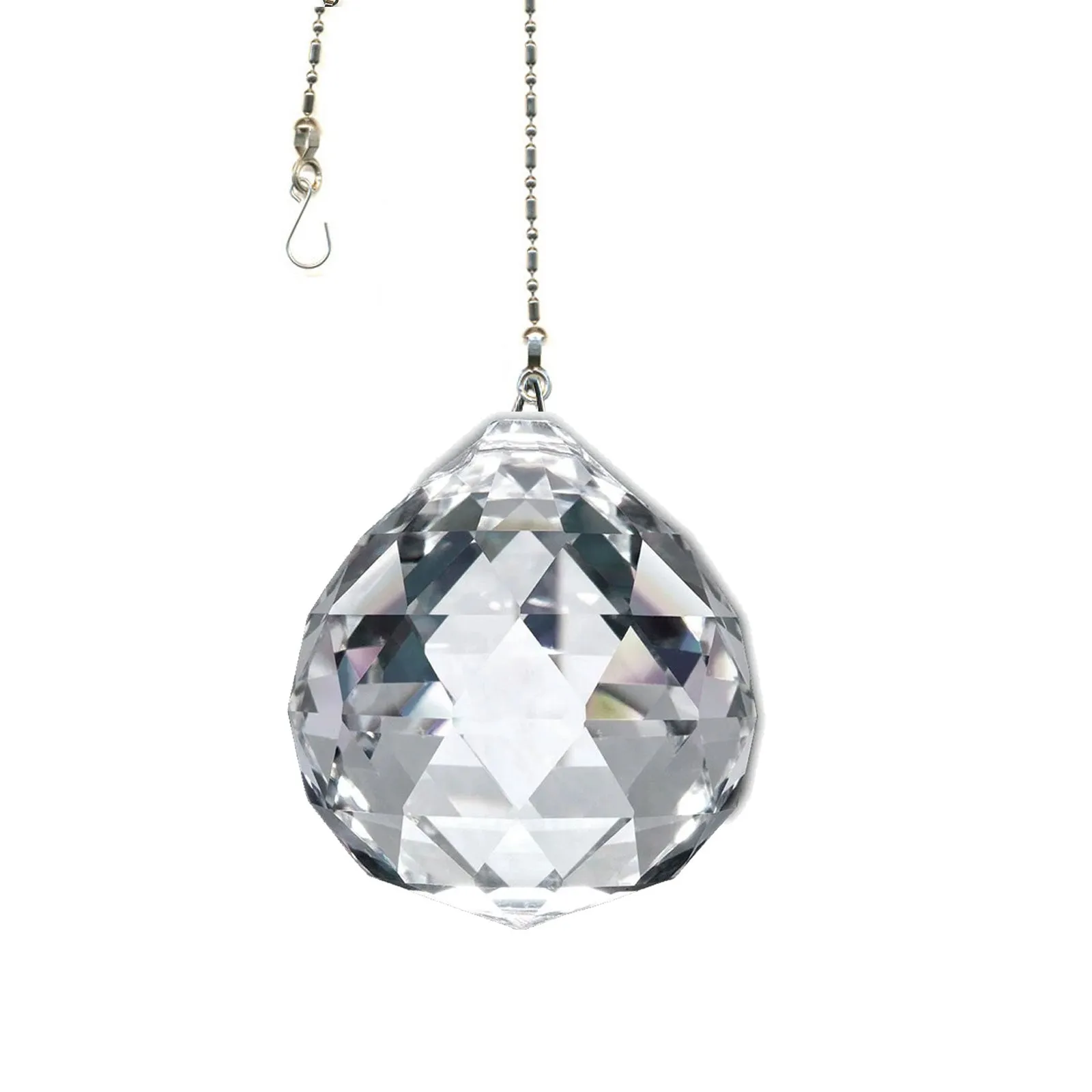 Hanging Crystal Suncatcher 30mm Magnificent Crystal Clear Ball Prism