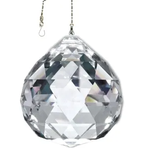 Hanging Crystal Suncatcher 70mm Magnificent Crystal Clear Ball Prism