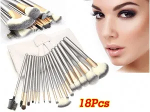 Health & Beauty 18PCS Makeup Brush Set with Pouch