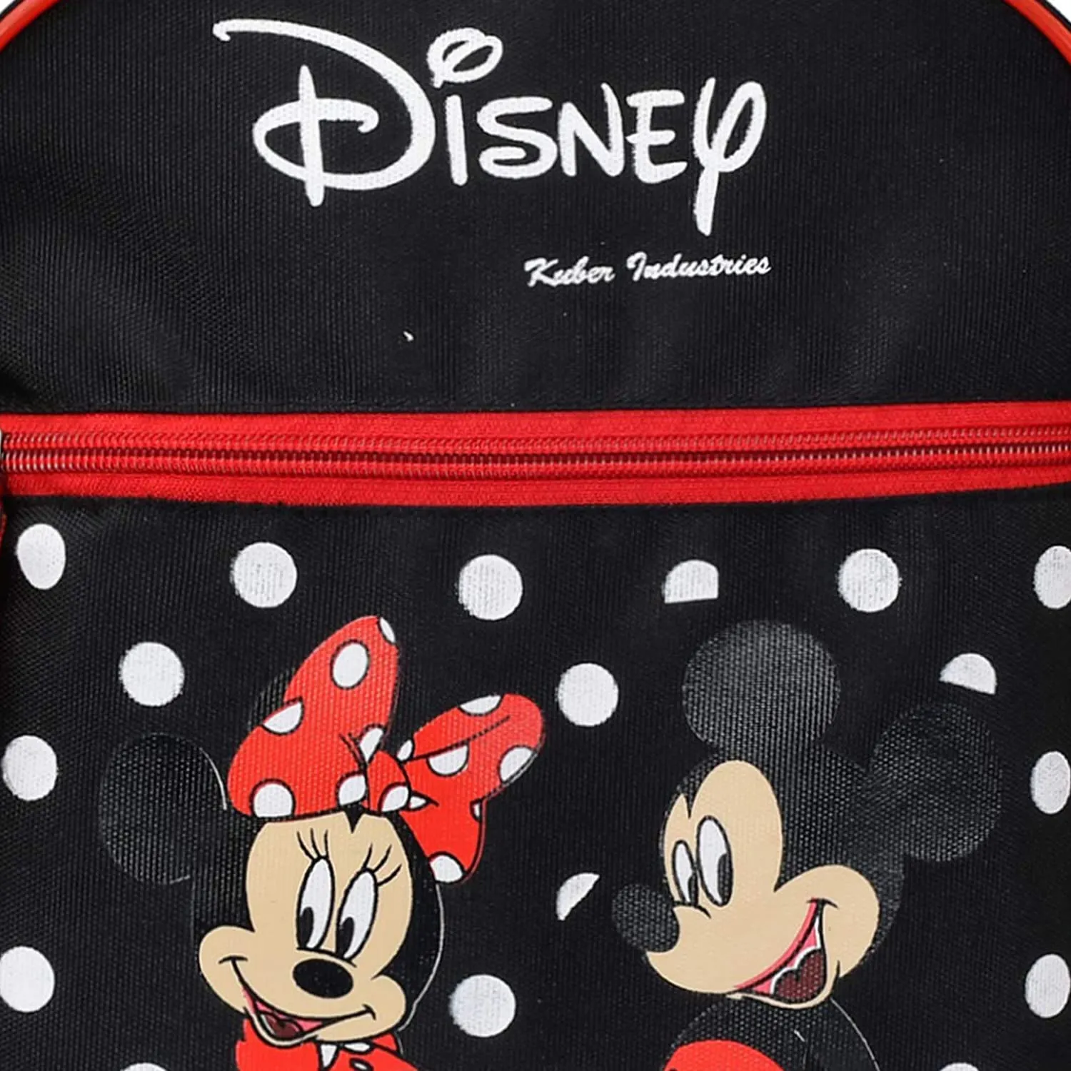 Heart Home Disney Minnie & Mickey Printed Rexien Lightweight, Portable School Bag, Backpack, Bookbag For Kids (Black)