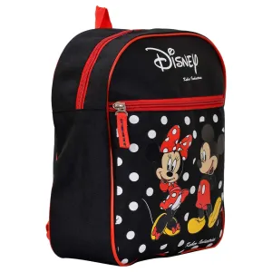 Heart Home Disney Minnie & Mickey Printed Rexien Lightweight, Portable School Bag, Backpack, Bookbag For Kids (Black)