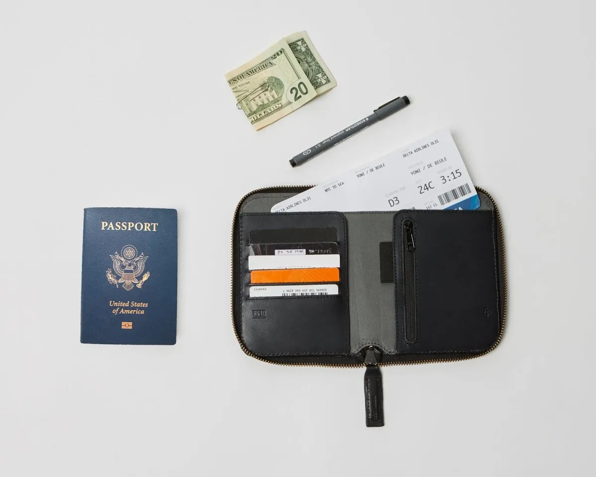 Heritage RFID Passport Case - Stealth Black