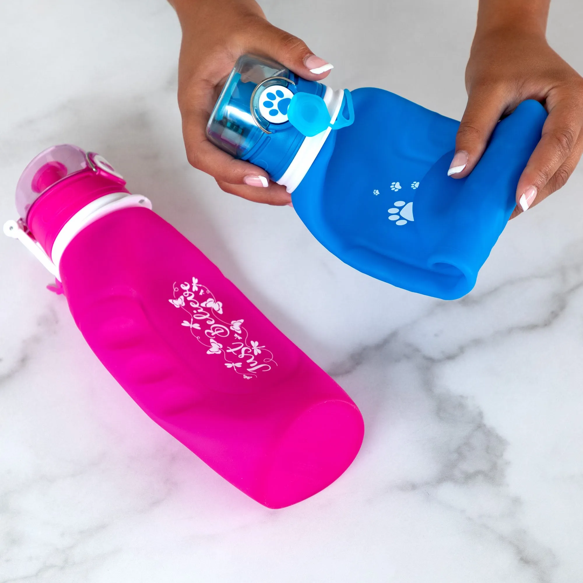 HydroGood Collapsible Silicone Water Bottle