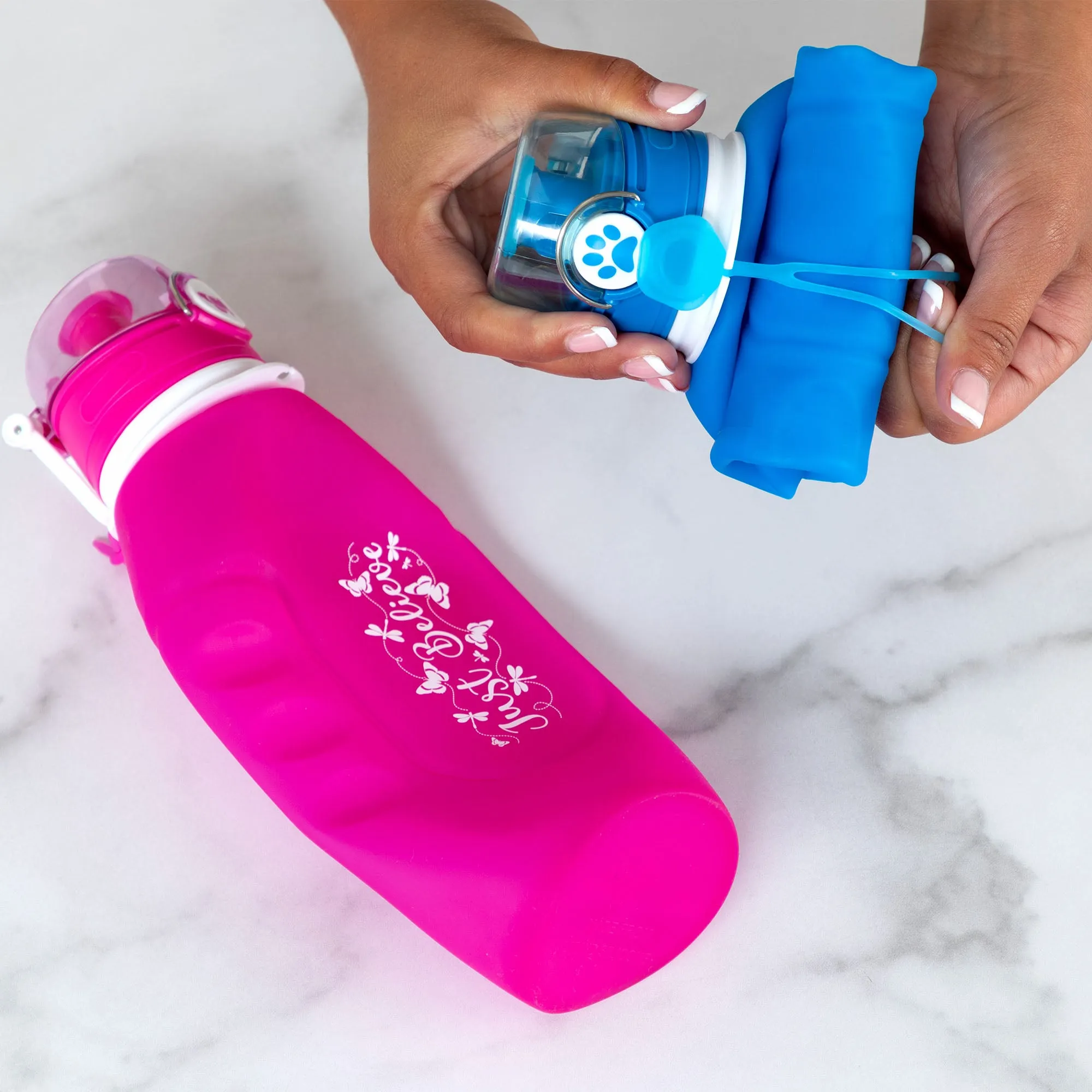 HydroGood Collapsible Silicone Water Bottle