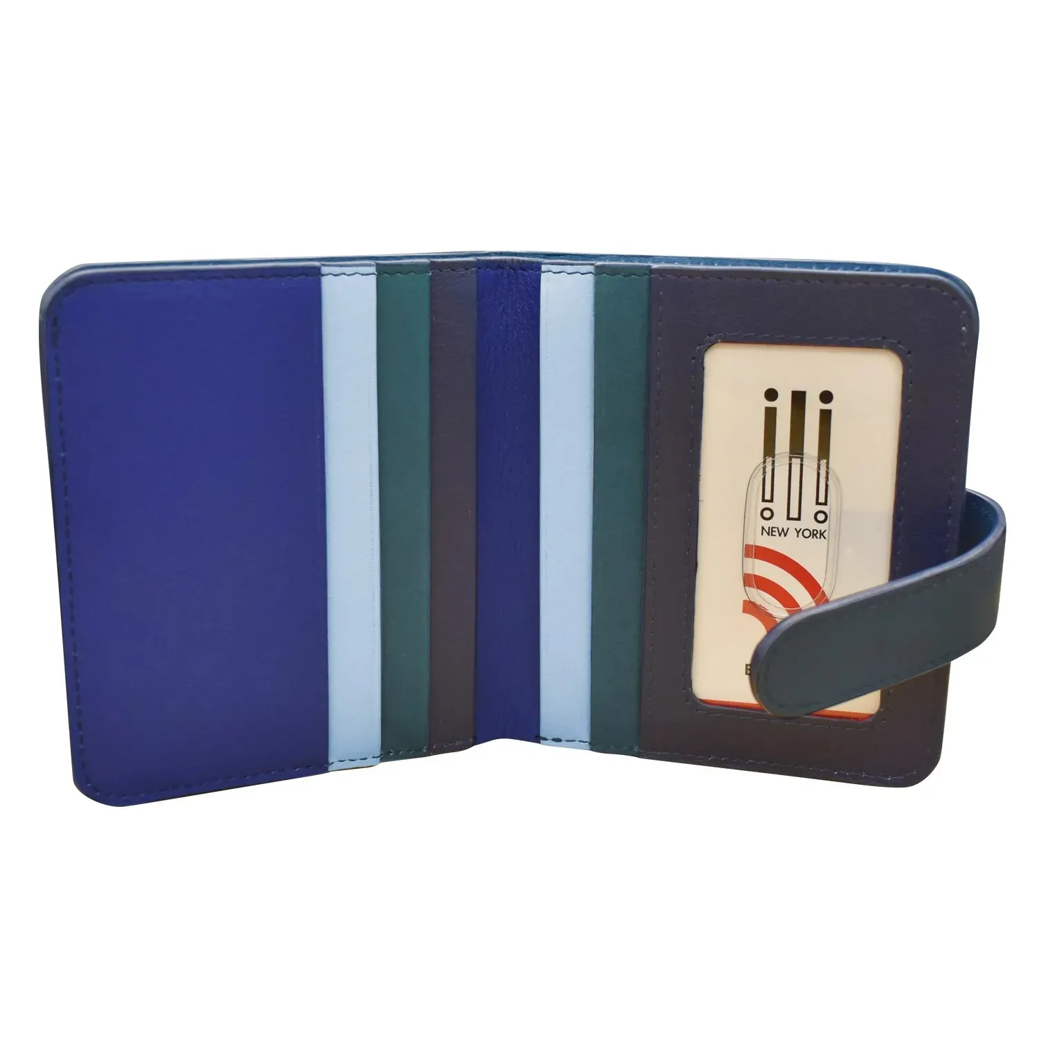 ili New York Bi-Fold RFID Credit Card Wallet- 7301