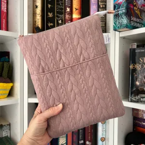 It’s Sweater Weather - Dusty Rose -  Zippered Book Sleeve