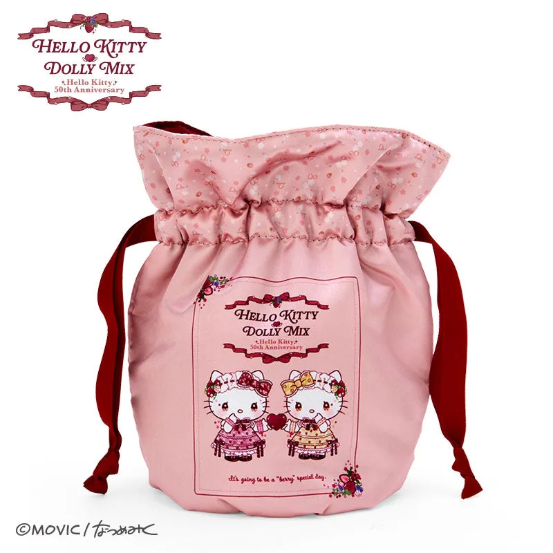 Japan Sanrio - Hello Kitty DOLLY Drawstring Bag (Color: Pink)