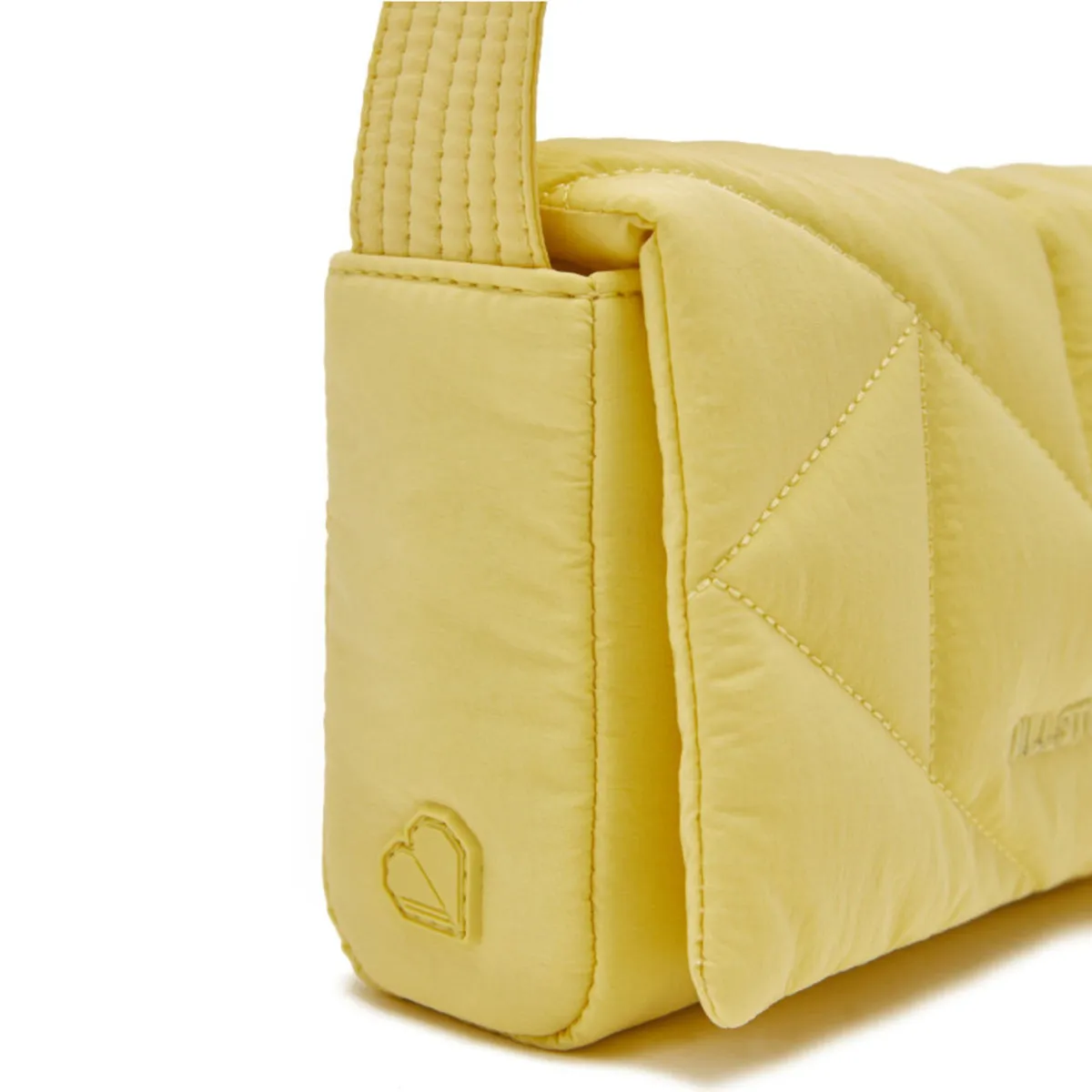 JILLSTUART Rosella Padding Yellow Small Shoulder Crossbody Bag in lightweight nylon fabric/ from Seoul, Korea