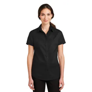 Julynn Rd. Port Authority® Ladies Short Sleeve SuperPro™ Twill Shirt L664