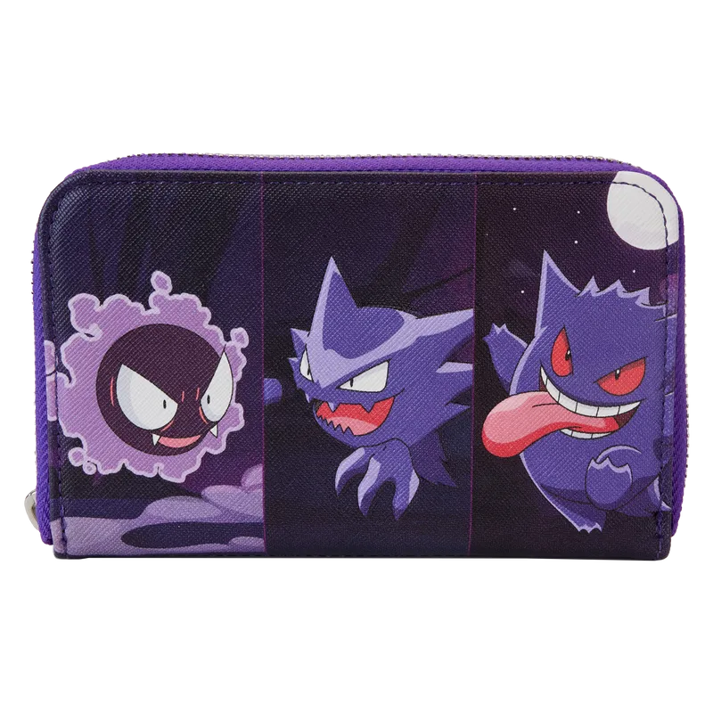 Loungefly Pokémon Gastly Evolutions Zip Around Wallet