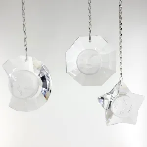 Magnificent Clear Crystal Prism Suncatcher (3 Pcs)