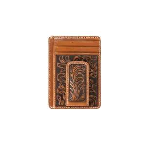 MENS NOCONA FLORAL EMBOSSED MONEY CLIP