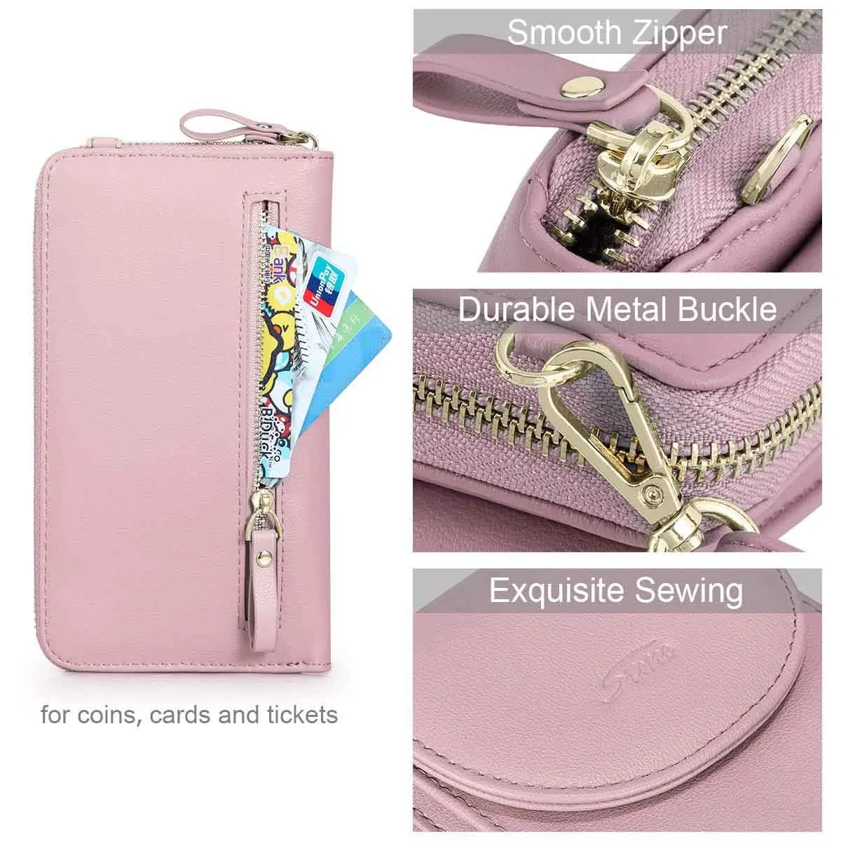 Mini RFID Cell Phone Crossbody Bag