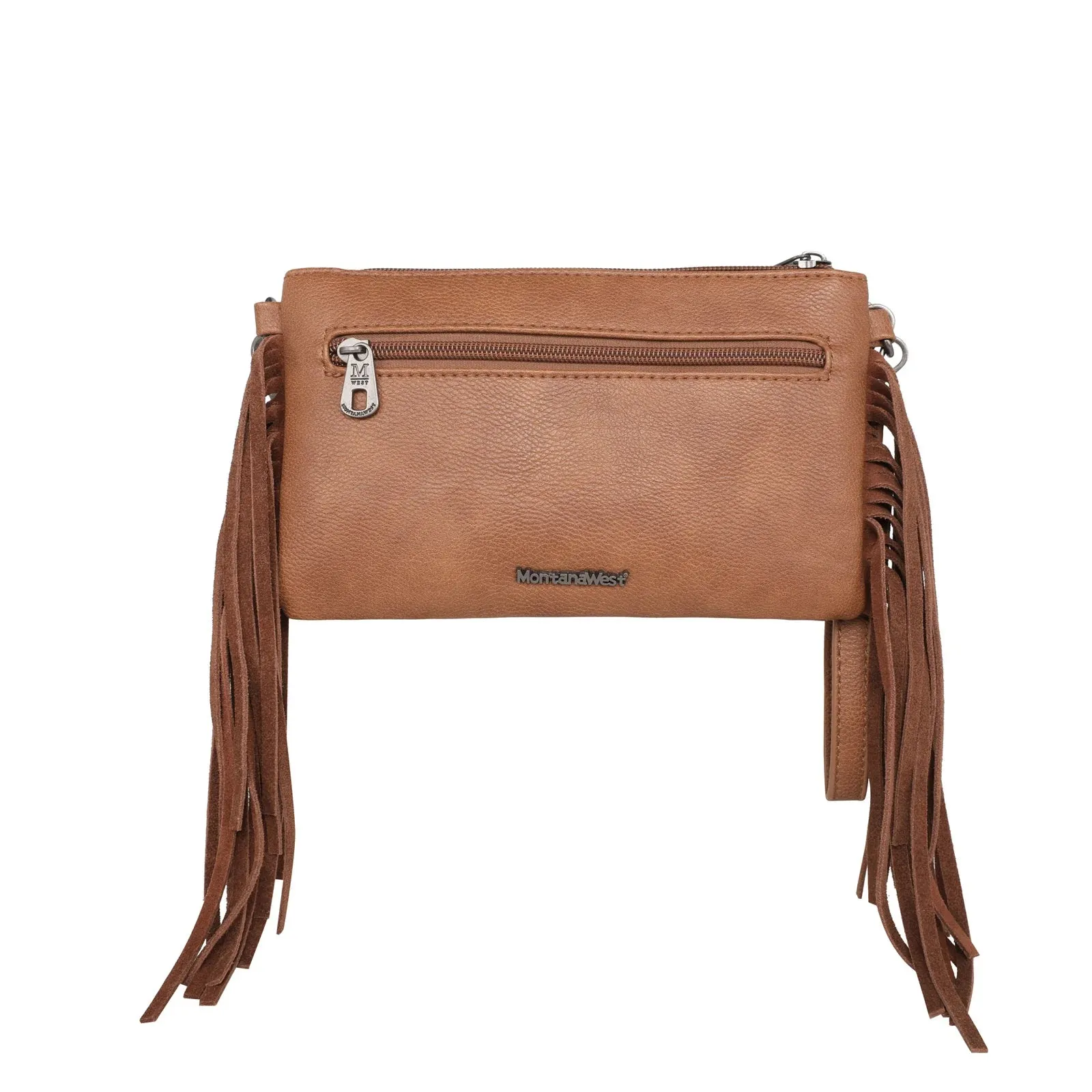 Montana West Tooled Collection Crossbody Clutch