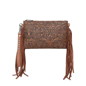 Montana West Tooled Collection Crossbody Clutch