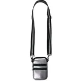 MULTI ZIPPER NEOPRENE PHONE HOLDER W/1.25" STRIPE STRAP