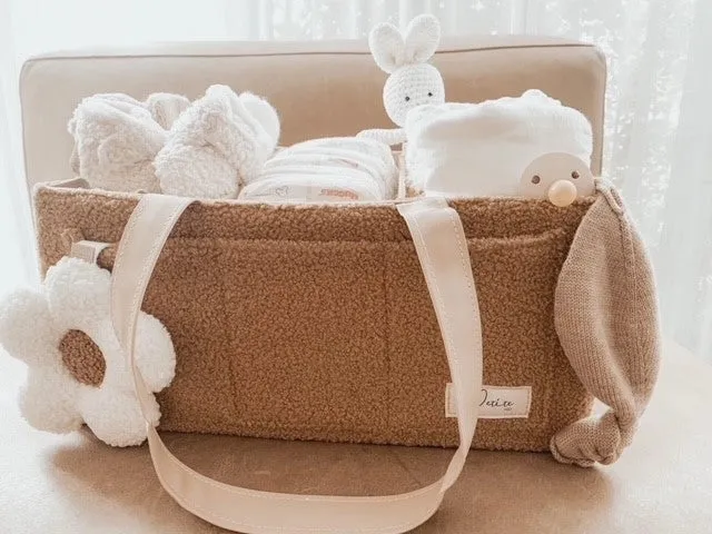 Nappy Caddy Organiser - Teddy Brown