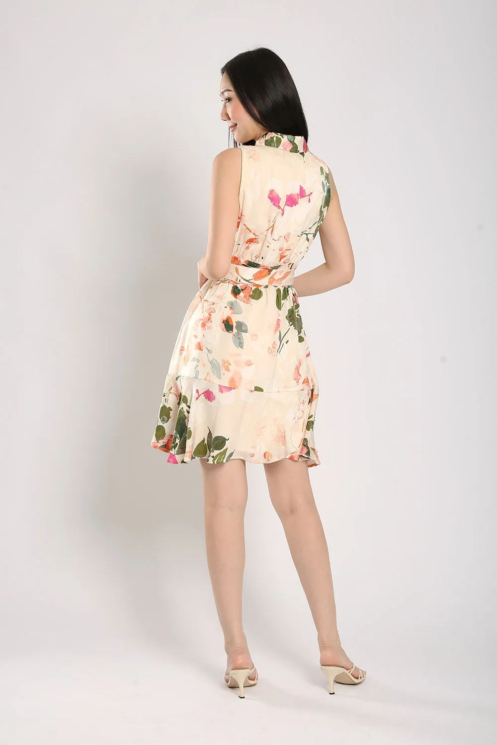 Nara Midi Dress in Floral Prints