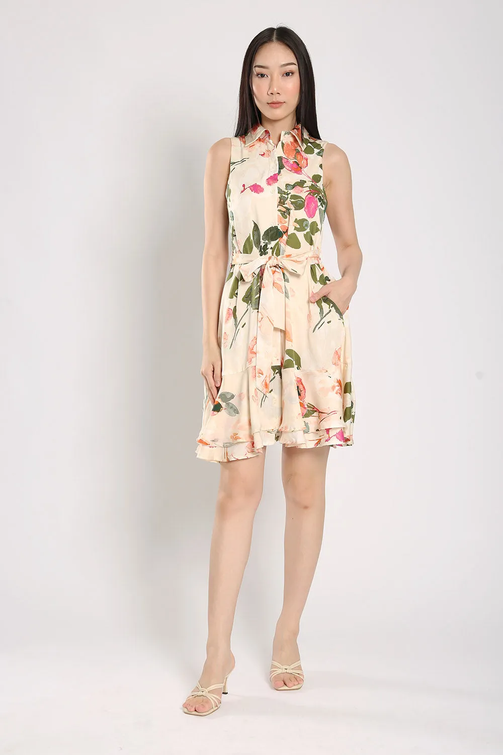 Nara Midi Dress in Floral Prints