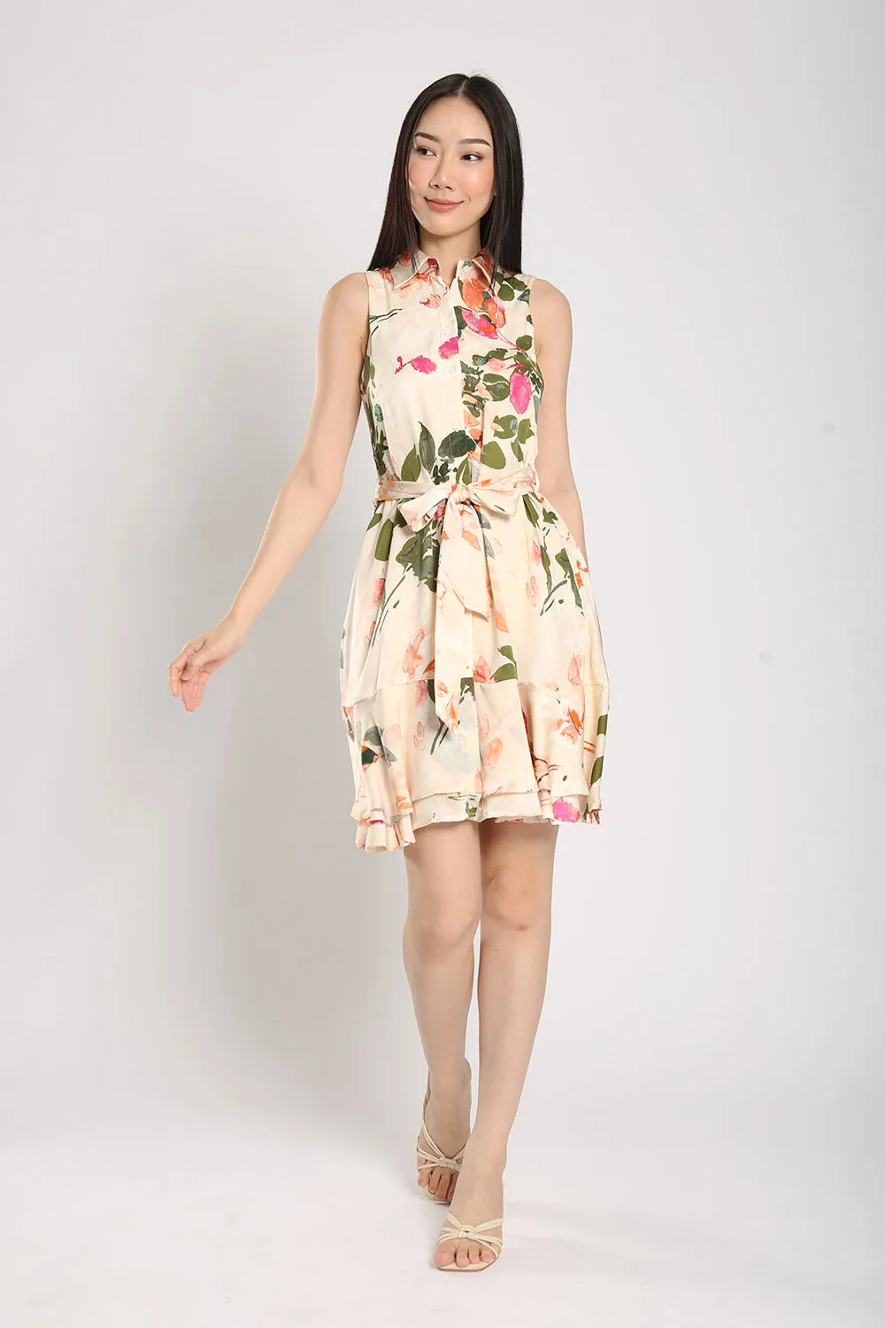 Nara Midi Dress in Floral Prints