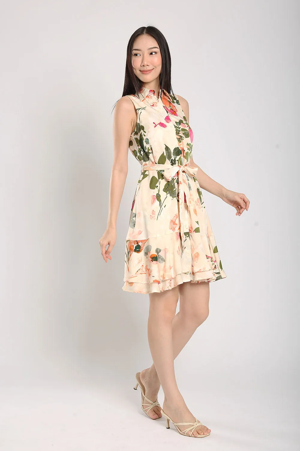 Nara Midi Dress in Floral Prints