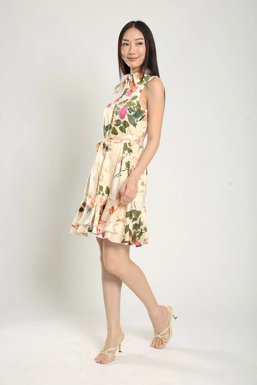 Nara Midi Dress in Floral Prints