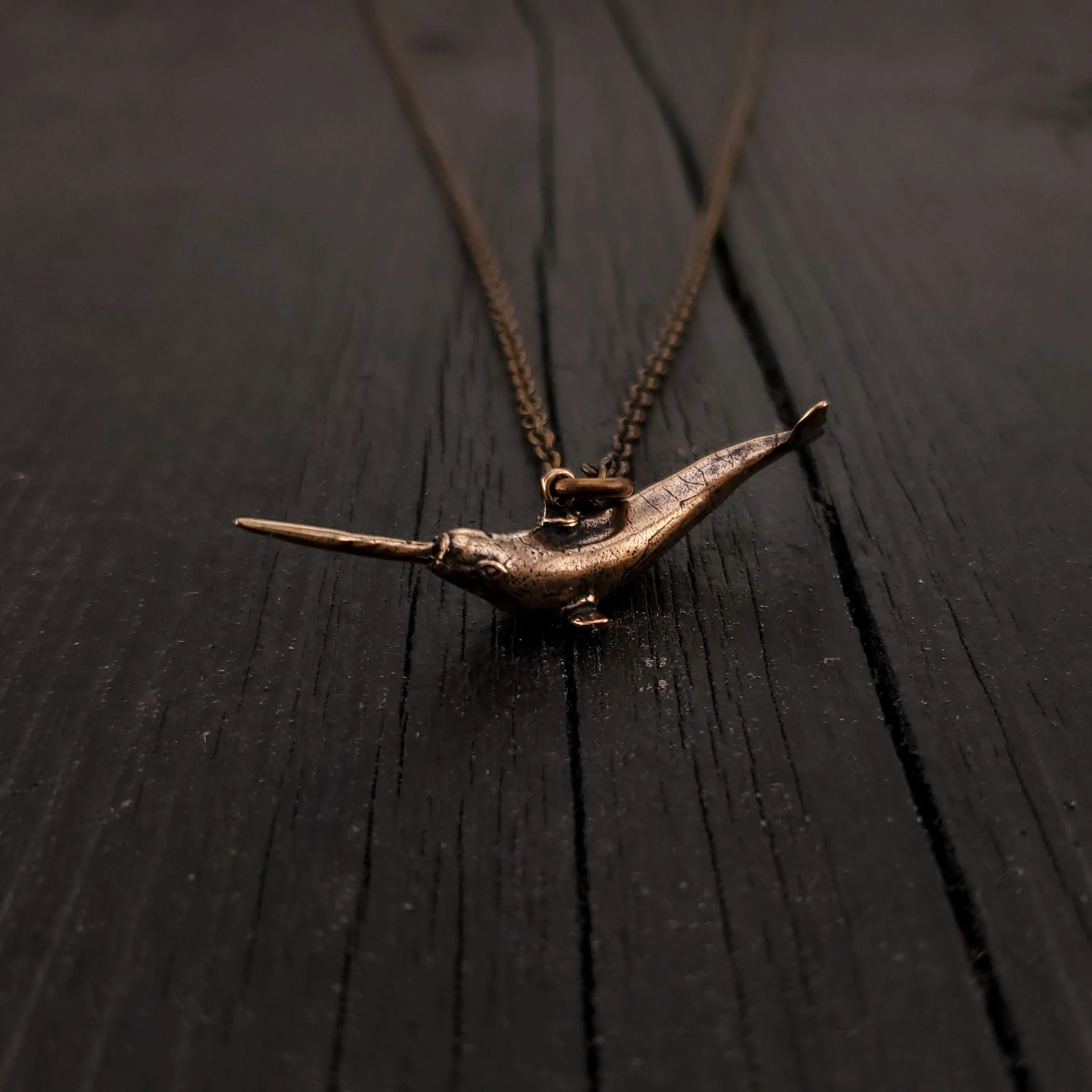 Narwhal Charm Pendant Necklace