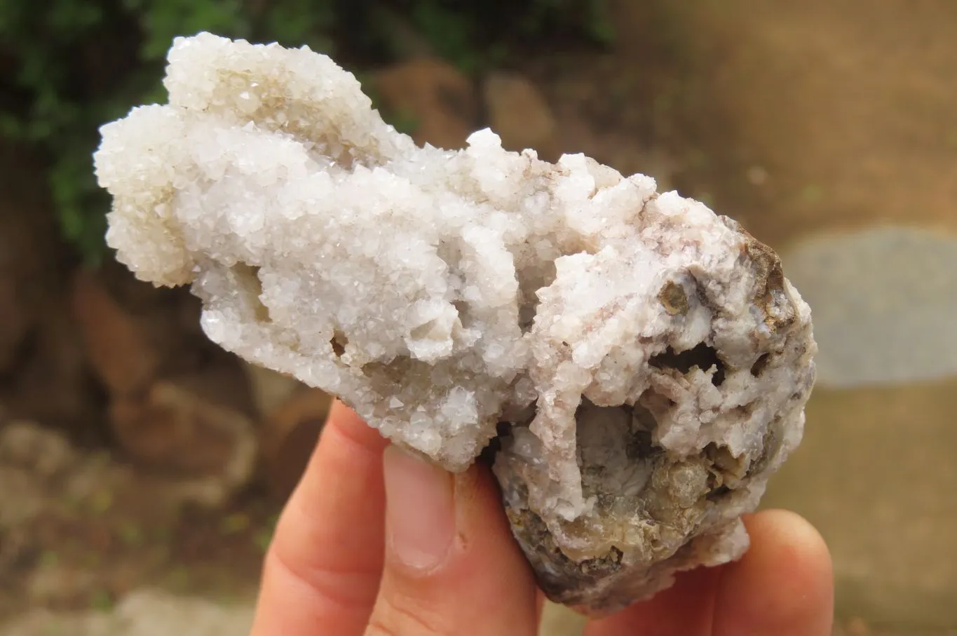 Natural Drusy Mountain Quartz Specimens x 6 From Alberts Mountain, Lesotho