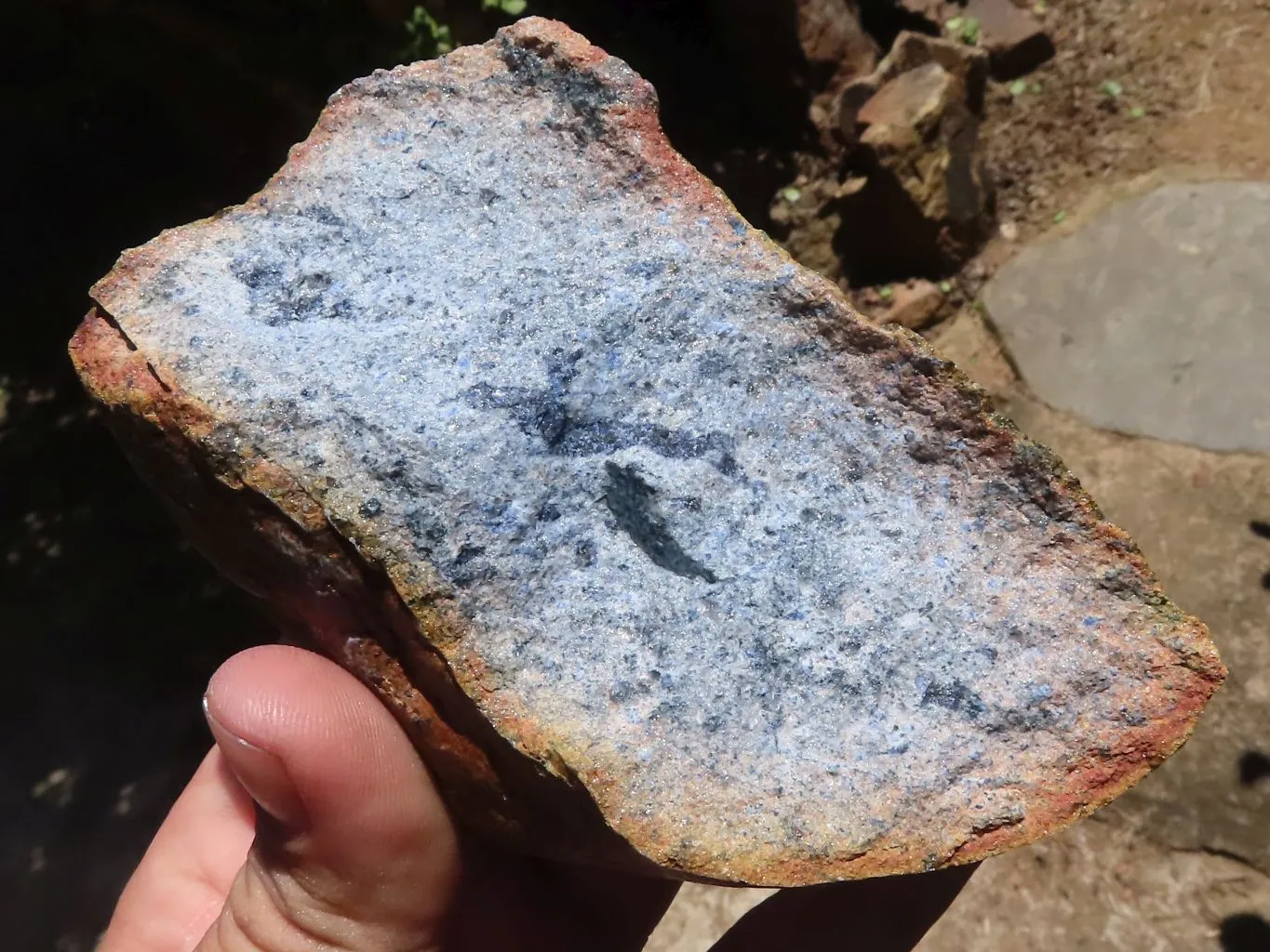 Natural Rare Blue Dumortierite Rough Specimens x 6 From Mozambique