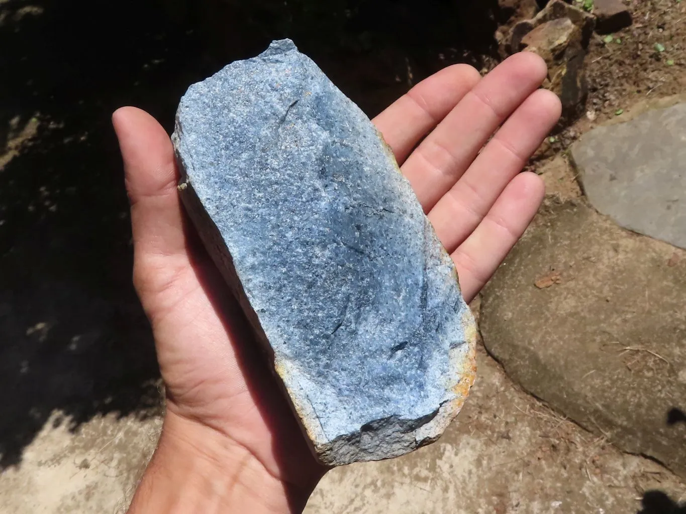 Natural Rare Blue Dumortierite Rough Specimens x 6 From Mozambique