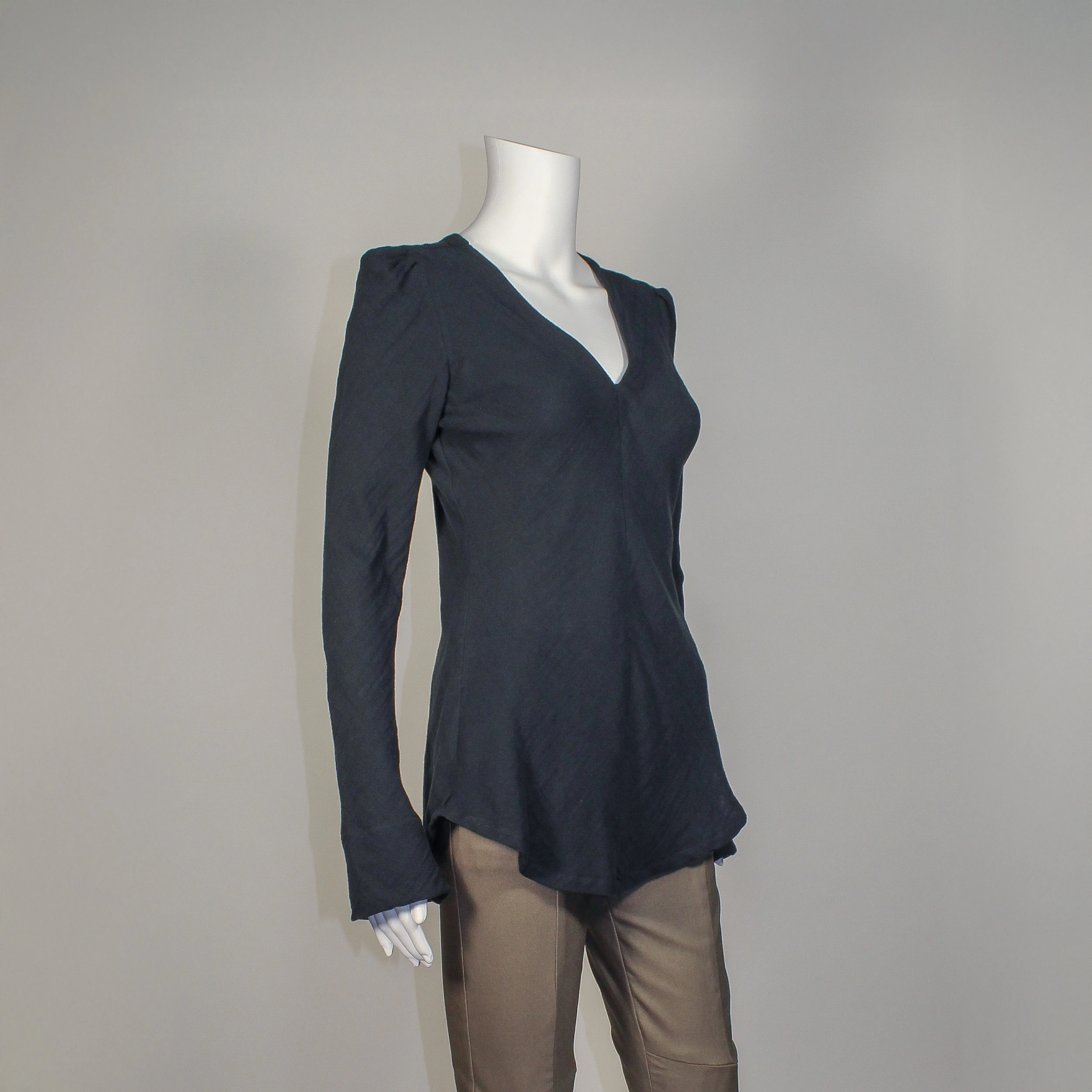 NEW! V Neck Shirt in Black by Kim Schalk