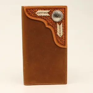 Nocona Men's Rawhide Chevron Lacing Rodeo Wallet