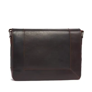 Oran - RH-1303 Codi Rich leather Work satched with Flap - Brown