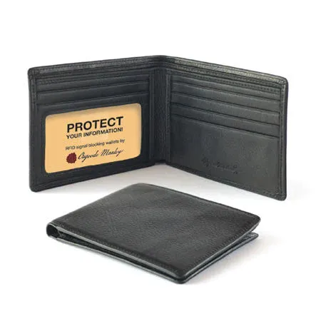 Osgoode Marley anti-RFID Thinfold Leather Bifold ID Wallet- 1231/1301