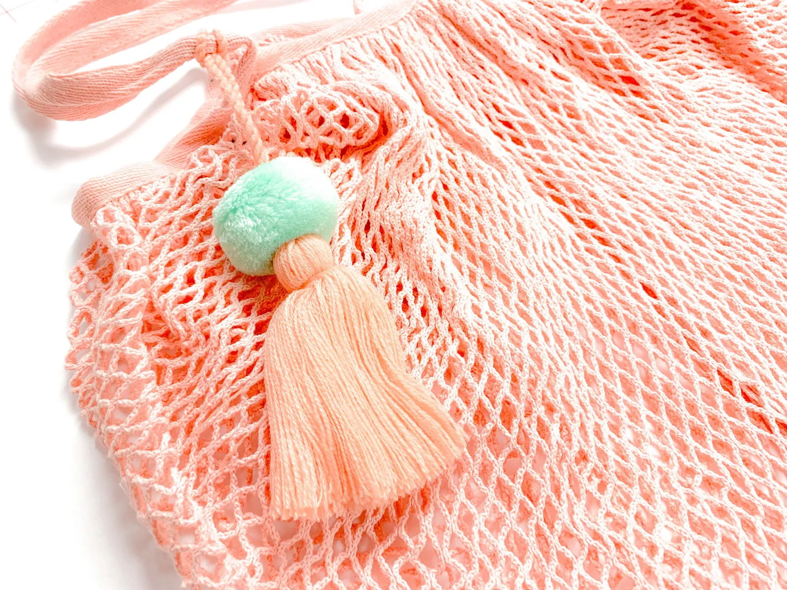 Pastel Pink Beach Bag